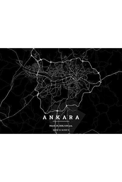 Kişiye Özel Şehir Haritası Posteri