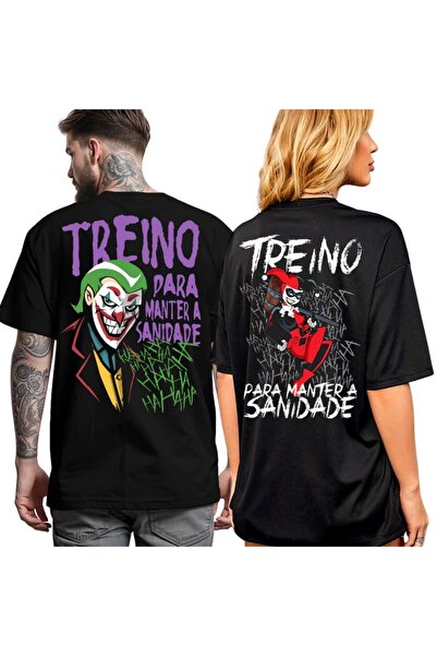 darkopia Unisex Joker and Harley Queen Back Printed Lover Couple Combination ...