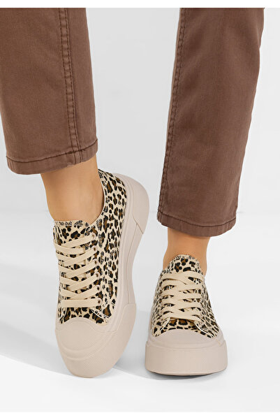 B T Shoes Γυναικεία sneakers Jessia λεοπάρ