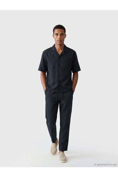LC Waikiki Nevavm Regular Fit Linen Look Men's Trousers with a Difference