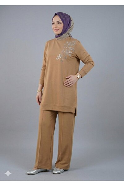 MİMİ Luxury Wear Women's Tracksuit Set Stone Detail