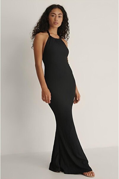 Colorstories Halter Neck Backless Long Dress
