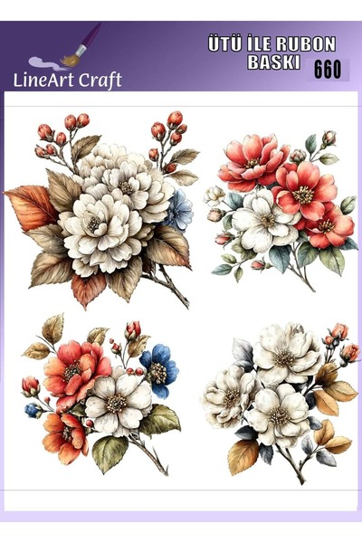 LİNEART طباعة نقل حراري بالغراء اللاصق بالكي للخشب والقماش رقم: RB660-30x30cm