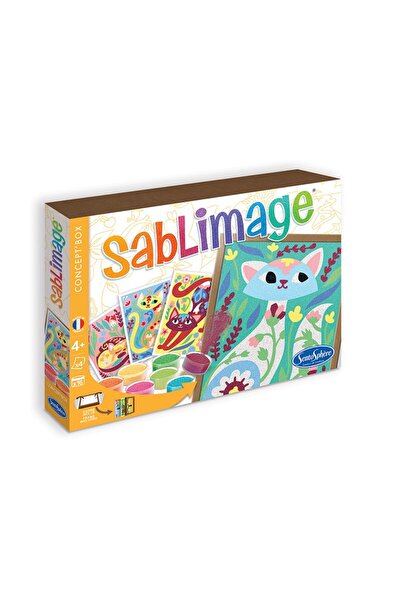 Sentosphere Creative Kit With Colored Sand - Sablimage Cats -