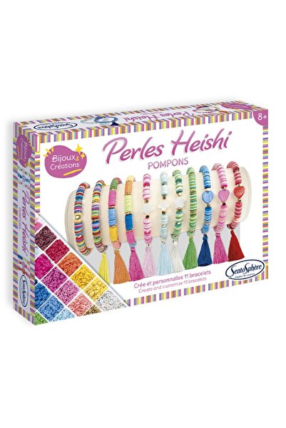 Sentosphere Kit Creativ Diy - Bratari Perle Heishi Cu Ciucuri -