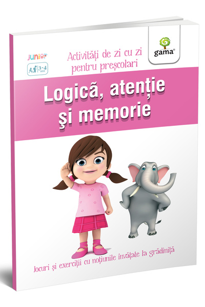 Editura Gama Logica, Atentie Și Memorie 3-4 Ani