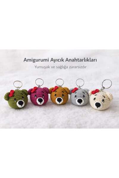 ÖRGÜ AYICIK ANAHTARLIK (5 adet)