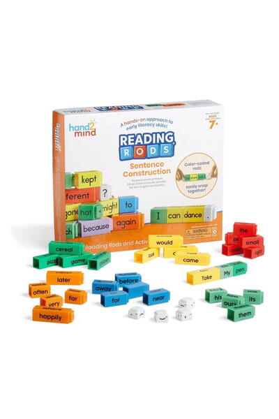 Hand2Mind Set Reading Rods® - Construim Propozitii (Lb. Engleza)