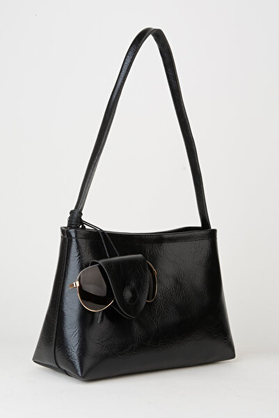 Vivaq Women's Defne Black Glasses Holder Gift Snap Closure Handbag and Should...