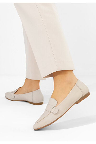 B T Shoes Μοκασίνια γυναικεια δερματινα Catrinelia V2 μπεζ