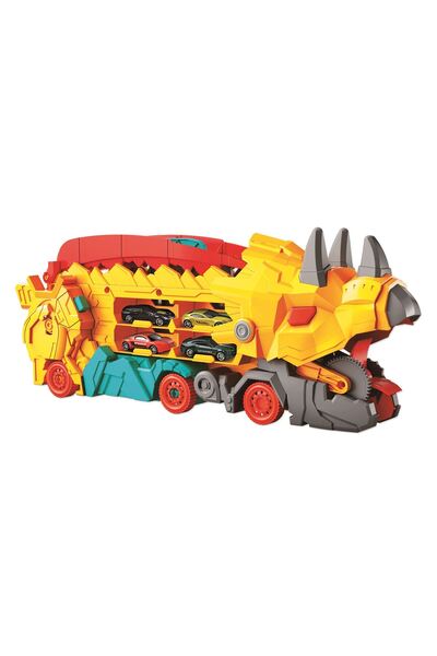 RS Toys Camion Lansator Dino Street Rs Toys, Cu 2 Masinute Incluse