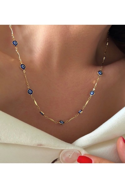 SERENİTY AKSESUAR Xuping 14k Nazar Boncuklu kolye 50 cm