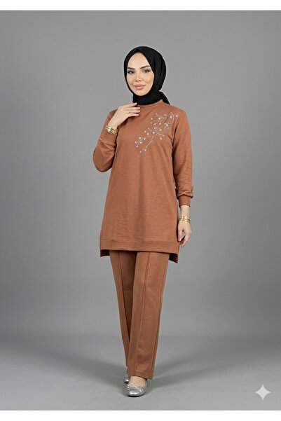 MİMİ Luxury Wear Women's Tracksuit Set Stone Detail