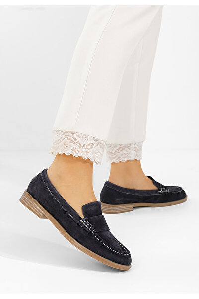 B T Shoes Μοκασίνια γυναικεια δερματινα Lariona Νειβι