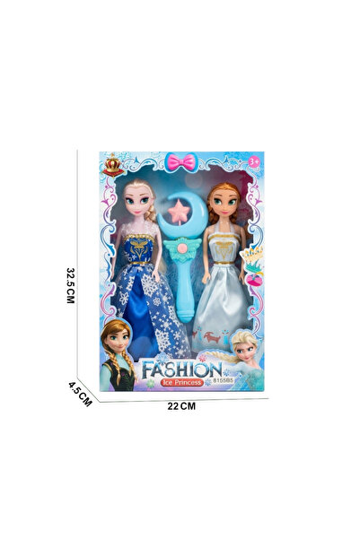 iTajir Snow Princess Dolls Set with Magic Wand - 3 Pieces