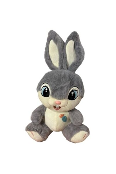 OEM Gray-White Plush Bunny, 35 cm