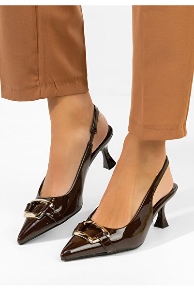 B T Shoes Γόβες slingback Giulietta καφέ