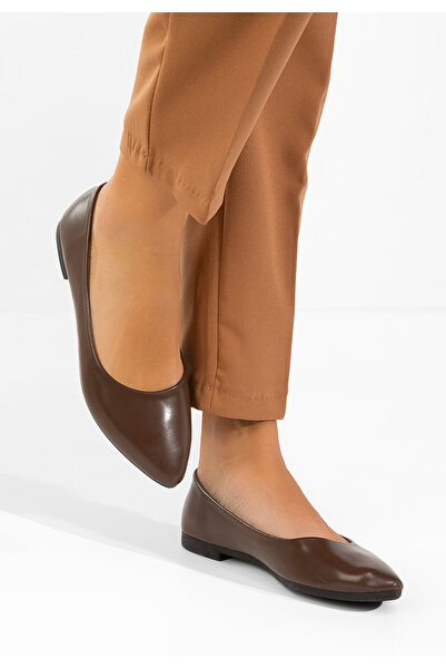 B T Shoes Γυναικείες μπαλαρίνες Genevieve καφε