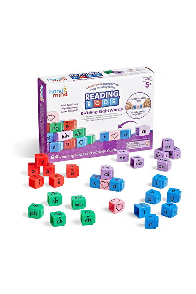 Hand2Mind Cuburi Reading Rods® - Construim Cuvinte Uzuale (Lb.Engleza)