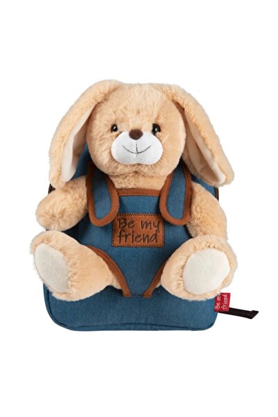 Perletti Τζιν σακίδιο πλάτης με αφαιρούμενο λούτρινο κουνέλι