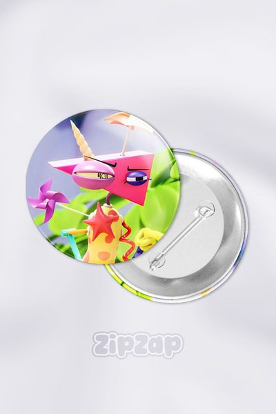 ZipZap Zooble- TADC The Amazing Digital Circus Σετ Σήματα με Κουμπί και Καρφί...