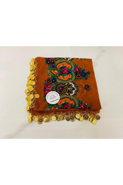 FAMU PAZARLAMA Black Sea Regional Brown Scarf Li̇rali (90*90)