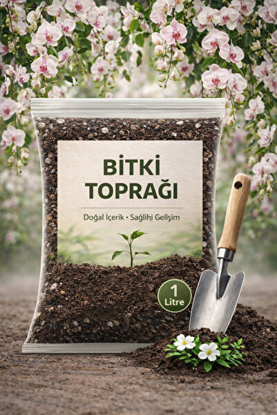 NEXVORİA 1 LT Bitki Toprağı - Premium Organik Karışımı - Salon & Saksı Bitkil...
