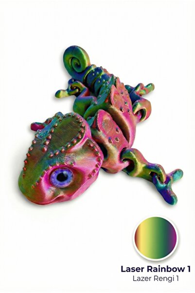 BBSKY 3D Yazıcı Bukalemun: Hareketli Eklemler, İpek PLA ve Harika Renk Geçişl...