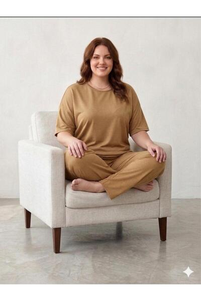 sleeproom Plus Size Two Yarn Women's Track Suit