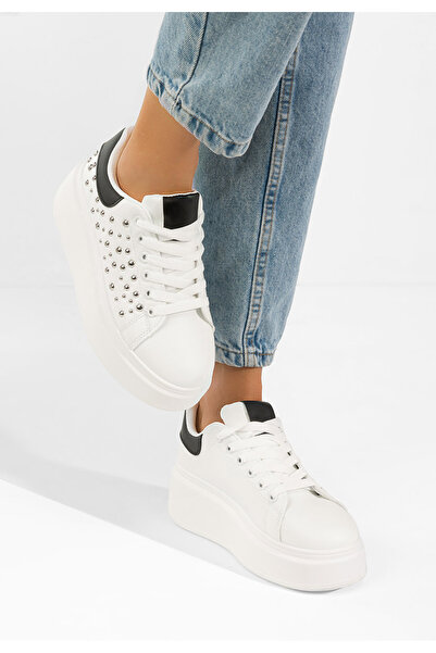B T Shoes Αθλητικά παπούτσια με πλατφόρμα Lindalia λευκά