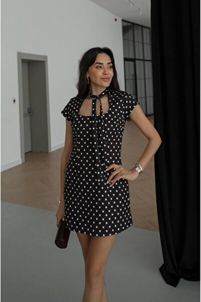 candybia Women's New Season Zr Model Polka Dot Dress