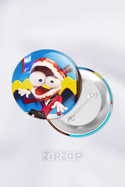 ZipZap Caine- TADC The Amazing Digital Circus Σετ Σήματα Τσάντας με Καρφίτσα ...