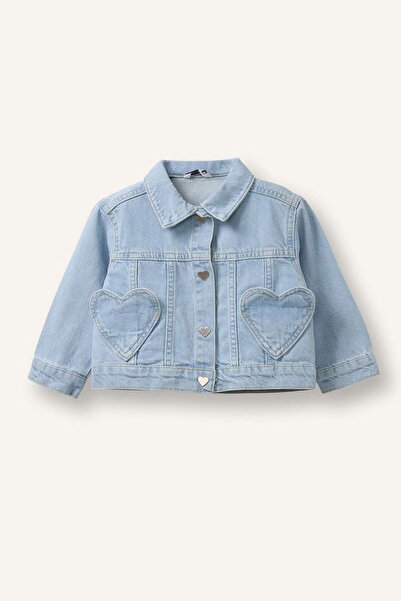 DeFacto Heart Pocket Denim Jacket Baby Girl H1150A526Sm