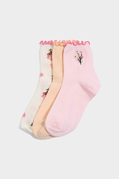 DeFacto 3-Pack Cotton Long Socks for Girls G3985A8Ns