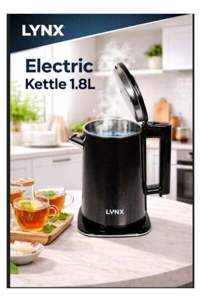 LYNX KT-2113 Electric Kettle 1.8L Stainless Steel 1500W Fast Boiling Cordless...