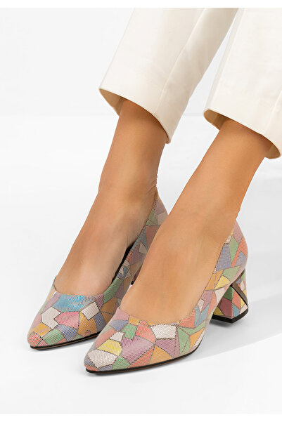 B T Shoes Γόβες με χοντρό τακούνι Esperanta πολυχρωμο