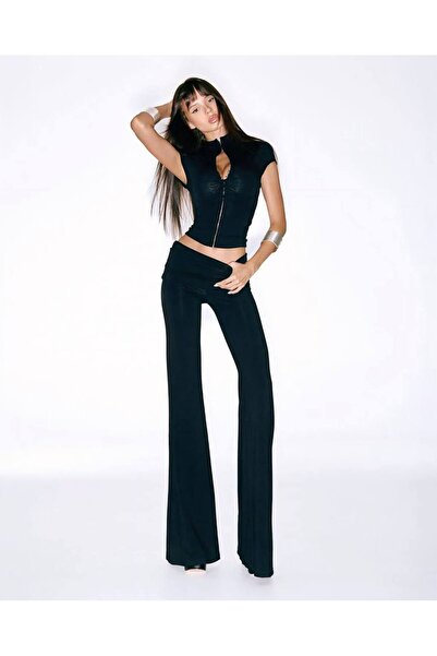 NİCE STYLE Women's Agraf Detail Full Lycra Double Set