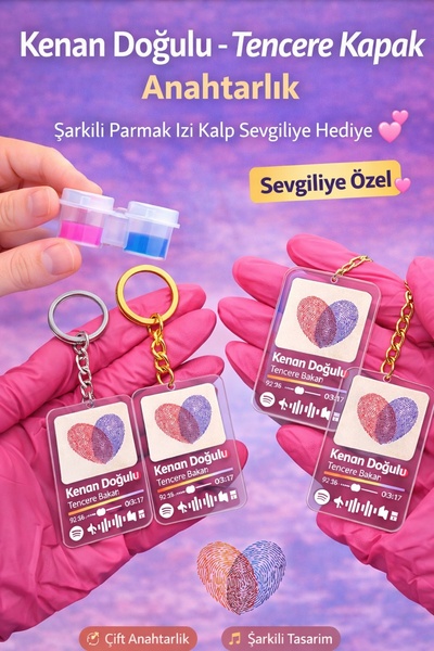 nolva Μπρελόκ με κάλυμμα κατσαρόλας Kenan Doğulu, δώρο για τον εραστή με δακτ...