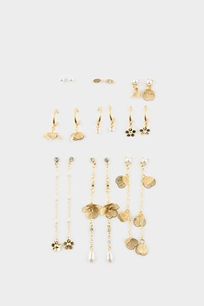 DeFacto Women's 9-Piece Earrings H2542Axns