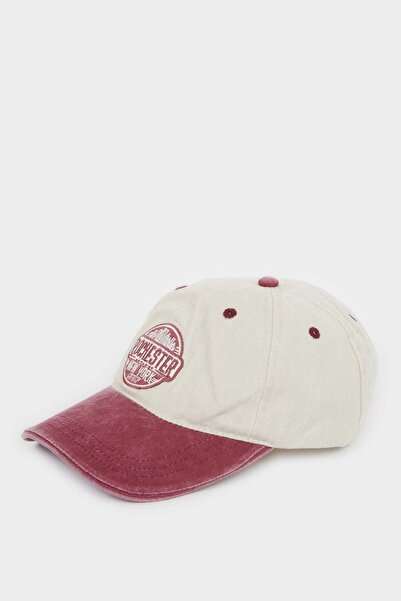 DeFacto قبعة قطنية مطرزة للرجال G4774AX26SM