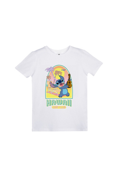 EZ Design تي شيرت للأطفال بتصميم مطبوع من ستيتش هاواي