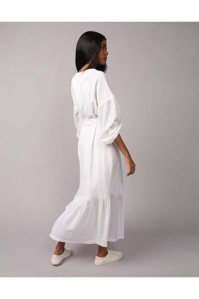 chinese dress ladies Buy American Eagle Women White Open Back Corset Midi Dress at Amazon.in
