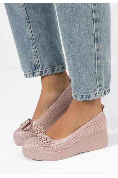 B T Shoes Πλατφόρμες γυναικεία Latefa Νουντ