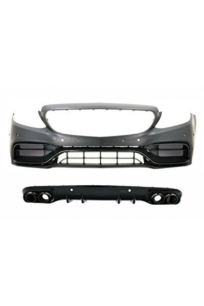 tuningset Εμπρόσθιος Προφυλακτήρας με Διαχύτη Διπλής Εξόδου και Απολήξεις Εξά...