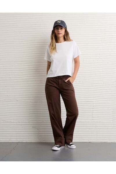 AMERICAN EAGLE بنطال AE Stretch عالي الخصر من Stovepipe