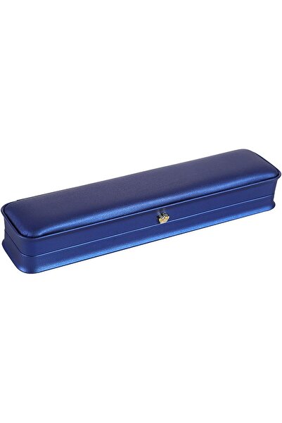 Arabest Blue Jewelry Storage Box with Crown Pattern, Velvet Interior Display ...