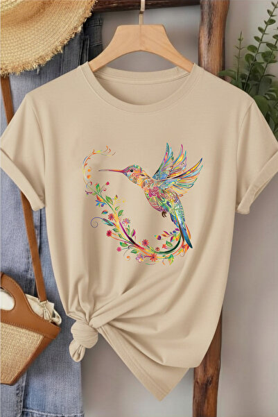 l'eivor Hummingbird Special Design Printed Women's T-Shirt
