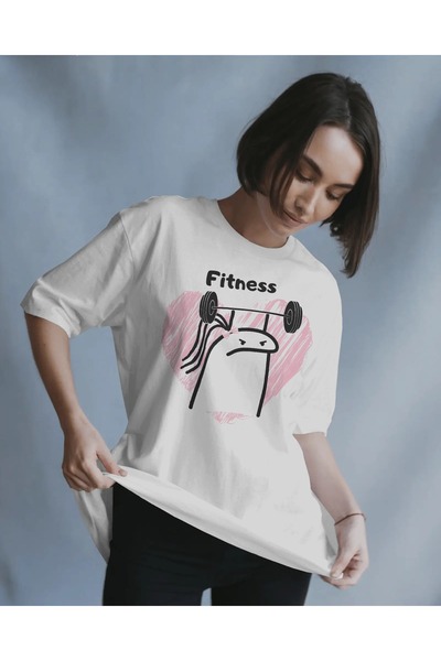 COMVİCHO Fitness Girl Printed T-Shirt