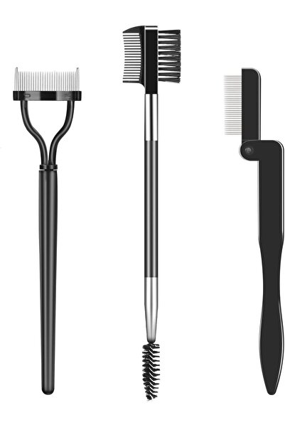 Arabest 3-Piece Eyelash Comb and Eyebrow Brush Set, Mascara Separator Tools f...