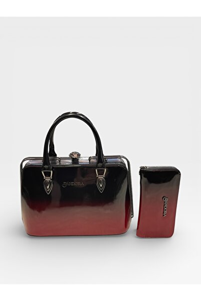 Pandora Bags Women's Patent Leather Handbag – Stylish Design, Double Handles,...